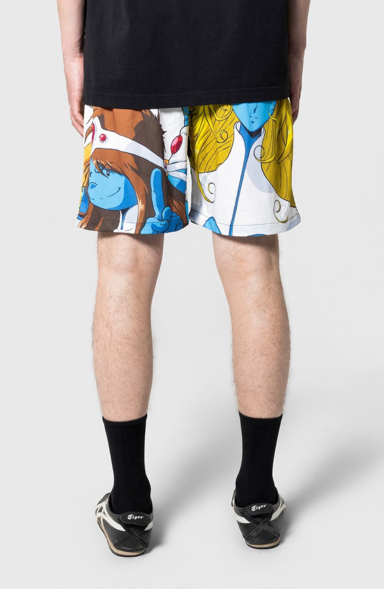 PLEASURES x Daft Punk Interstella Satin Shorts, Alternate, color, Multi