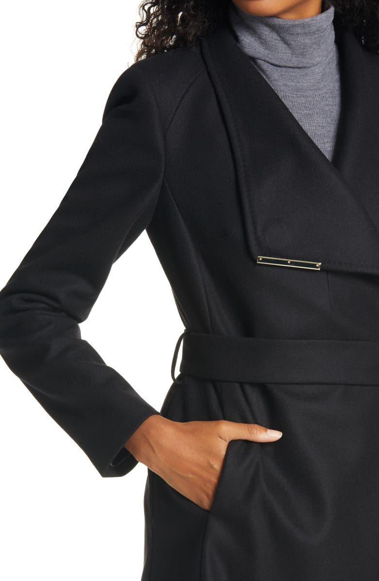 Ted Baker London Rosess Wool & Cashmere Blend Wrap Coat, Alternate, color,