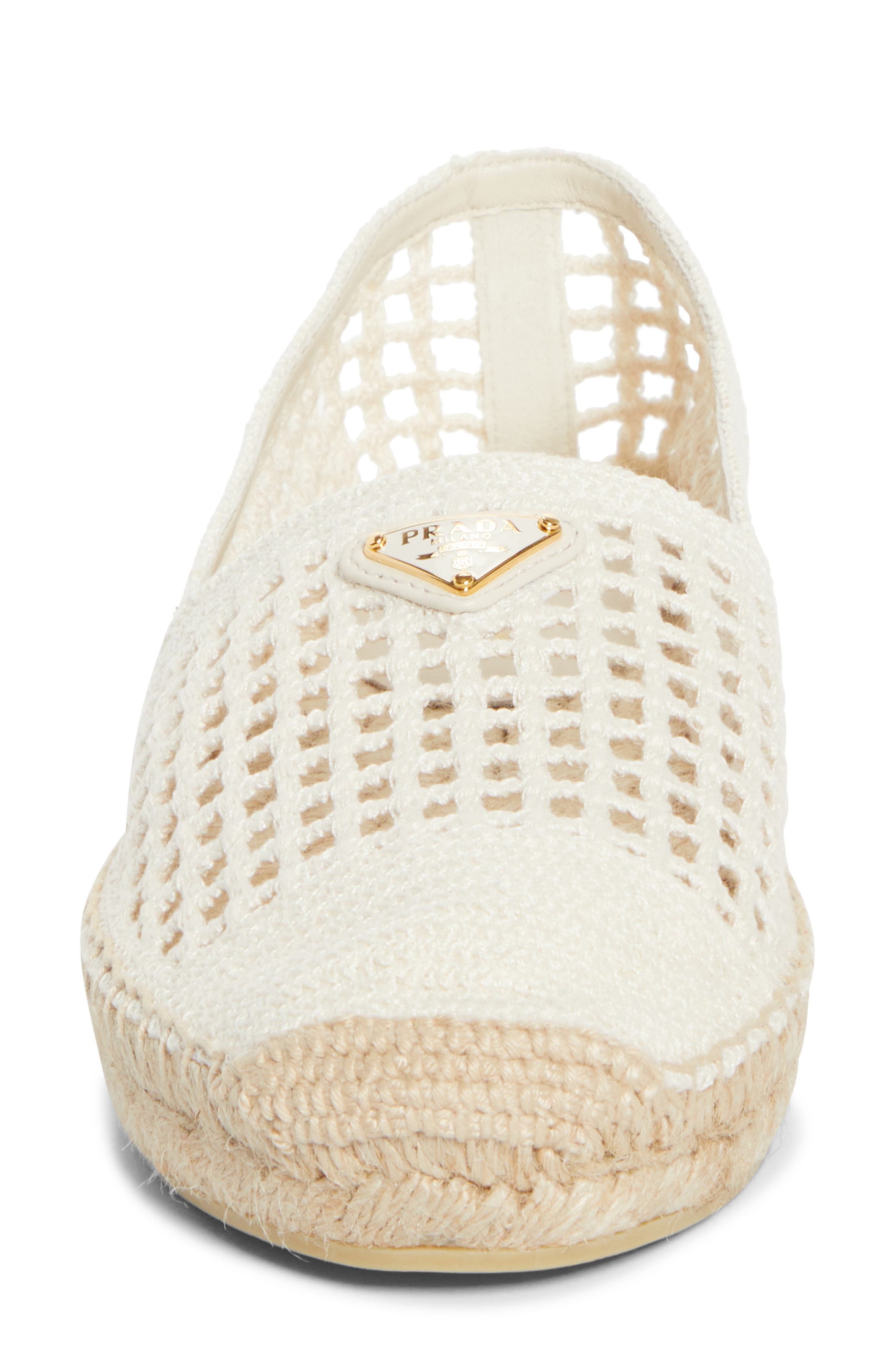Crochet Espadrille, Alternate, color, AVORIO