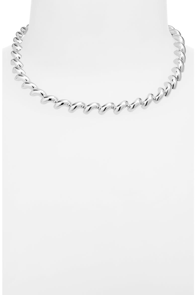 The Edith Necklace, Alternate, color, SILVER