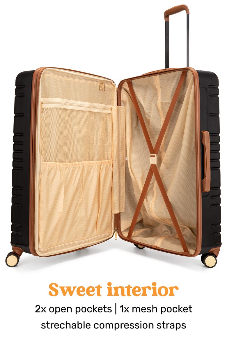 Brickell 3-Piece Hardside Spinner Luggage Set, Alternate, color, BLACK