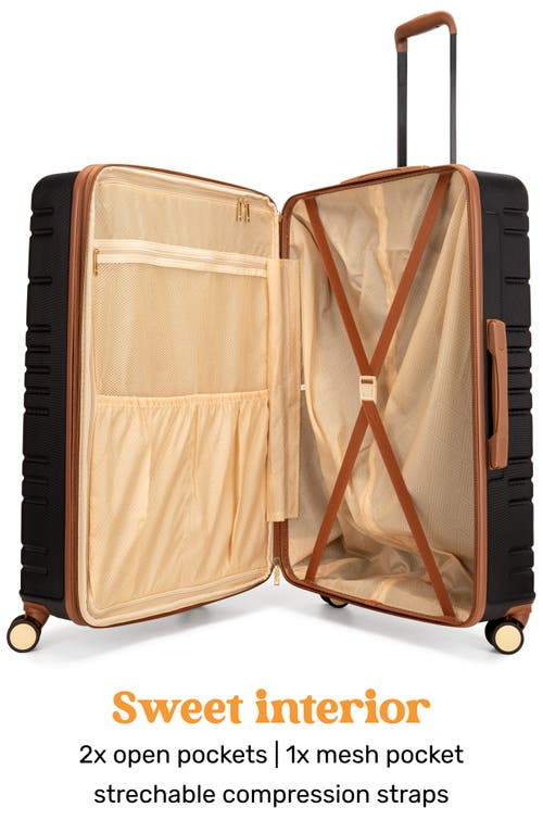 Miami Carry On Brickell 3-piece Hardside Spinner Luggage Set In Black