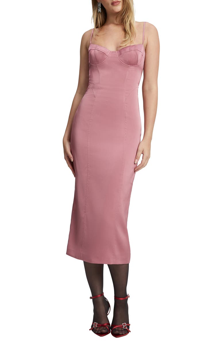 Bardot Landon Structured Slipdress, Main, color,