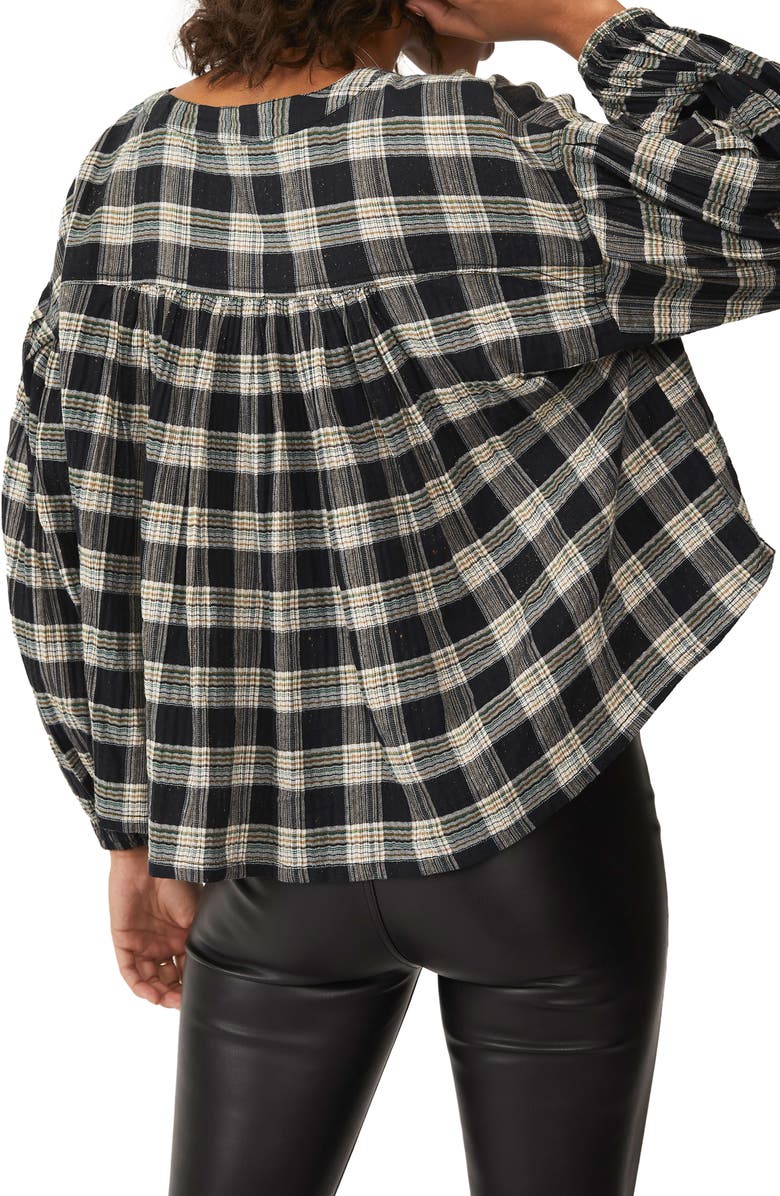Free People Jessi Plaid Top, Alternate, color, 