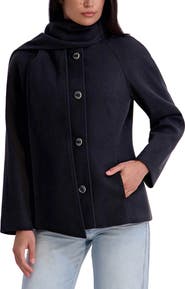 Kensie Scarf Collar Coat