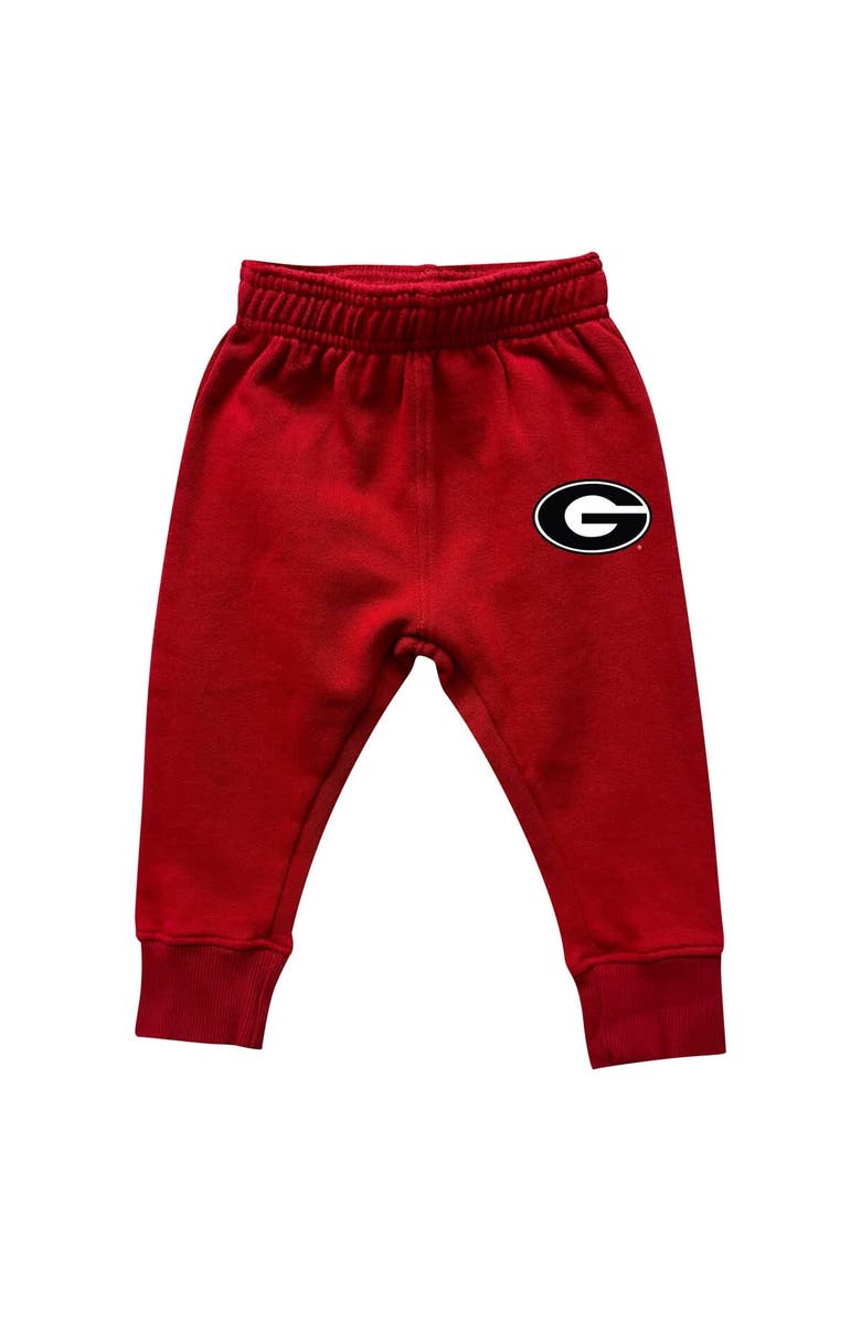 Wes & Willy Infant Wes & Willy Georgia Bulldogs Colorblock Pullover Hoodie and Sweatpants Set, Alternate, color, 