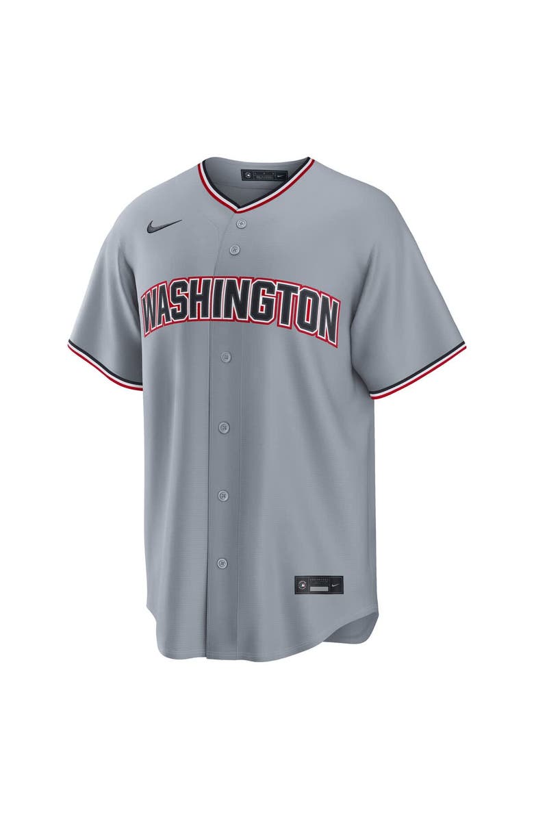 Nike Men's Nike James Wood Gray Washington Nationals Road Replica Jersey, Alternate, color, Gray
