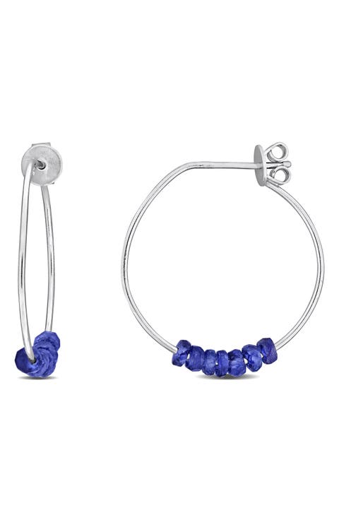 Faceted Hoop Earrings