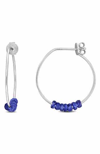 DELMAR Faceted Hoop Earrings
