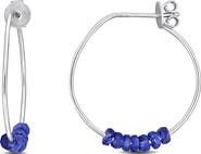 DELMAR Faceted Hoop Earrings