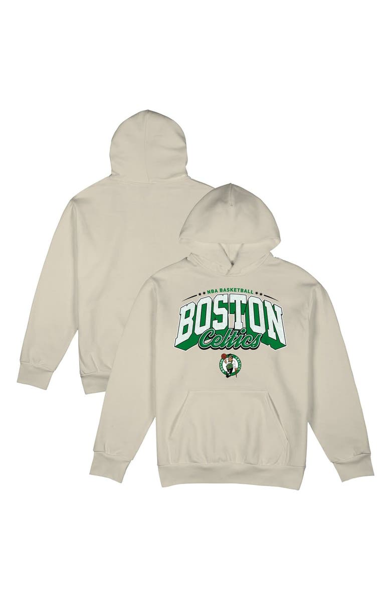 Stadium Essentials Men's Stadium Essentials  Cream Boston Celtics Your Way Oversized Urban Pullover Hoodie, Main, color, 