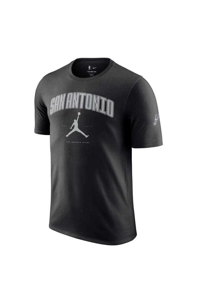 Jordan Brand Unisex Jordan Brand Black San Antonio Spurs Essential Cities T-Shirt, Alternate, color, Black