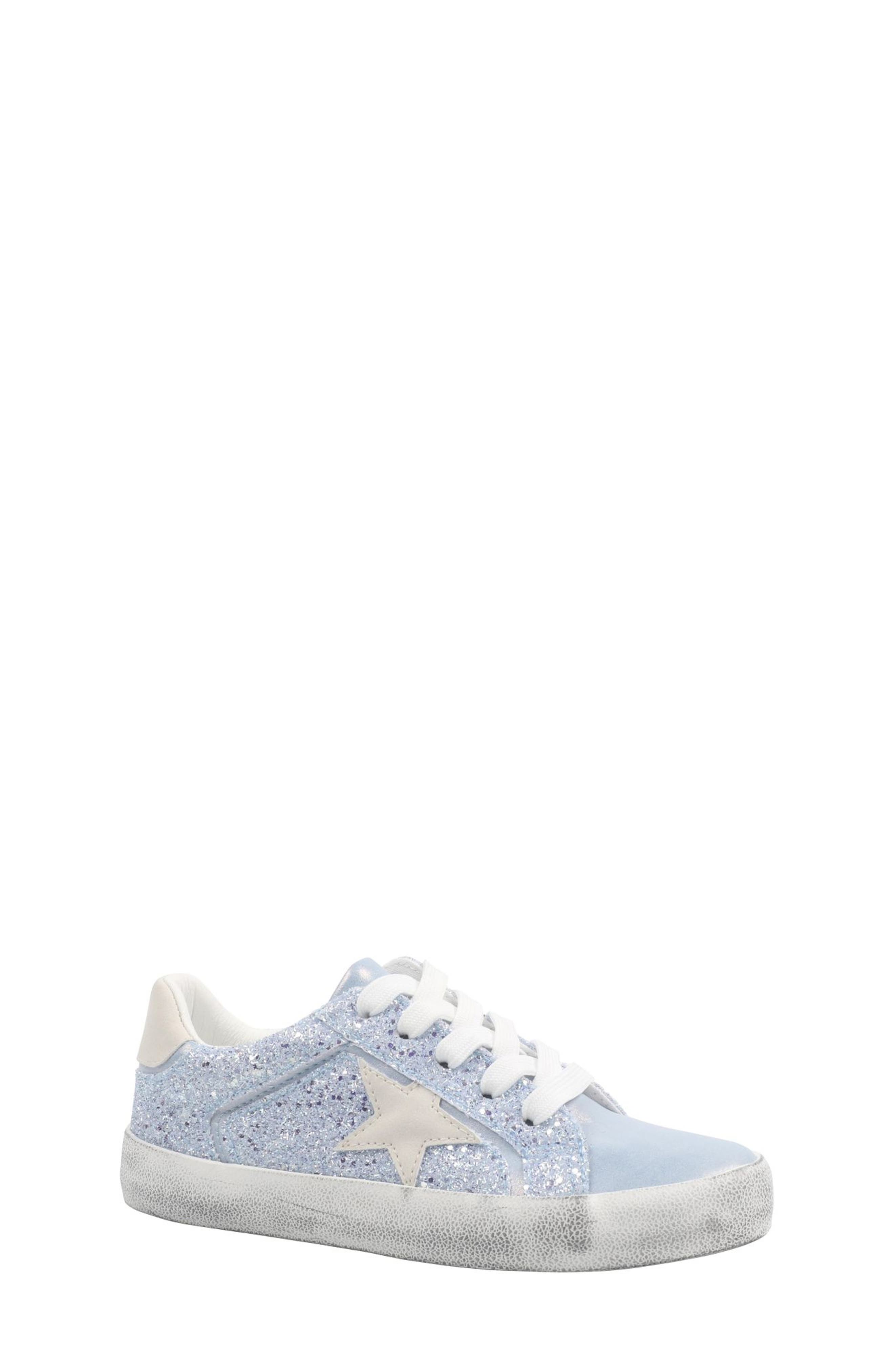 Nina Kids' Koryana Sneaker, Main, color, Blue Glitter
