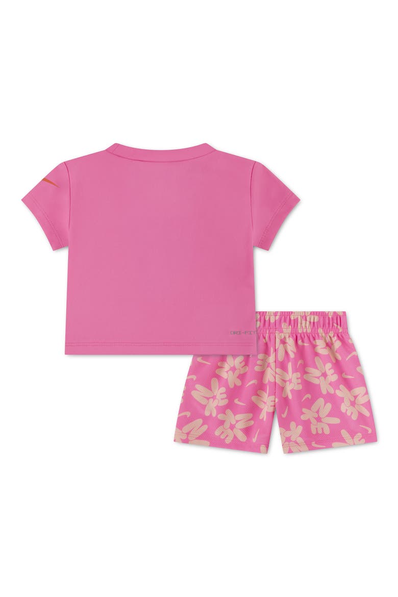 Kids' Bold Play Mesh Short Set, Alternate, color, PINK GLOW