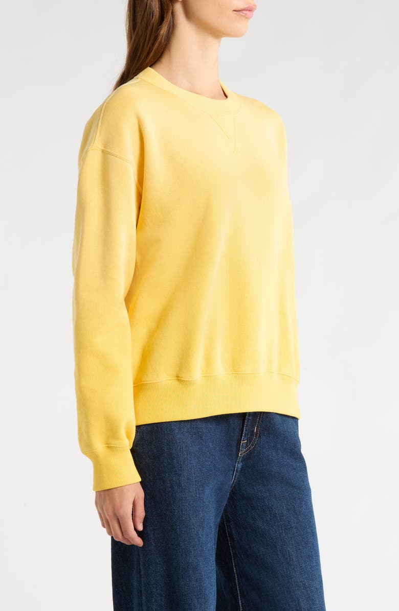 Polo Ralph Lauren Fleece Crewneck Sweatshirt, Alternate, color, Collegiate Yellow