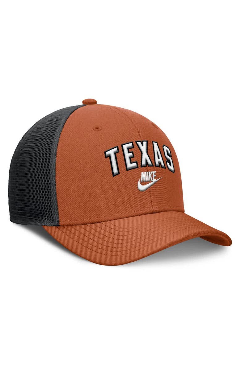 Nike Men's Nike Texas Orange/Black Texas Longhorns Legacy Arch Rise Performance Trucker Adjustable Hat, Alternate, color, Burnt Orange
