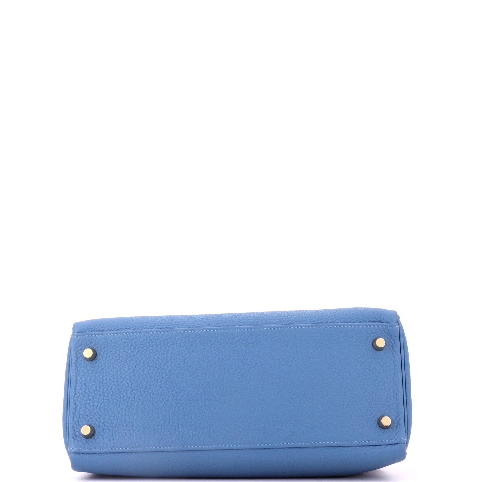 Kelly Handbag Blue Togo with Gold Hardware 28, Alternate, color, Blue