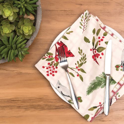 C & F Home C&f Home Sprig Birds Napkin Set Of 6 In Multi