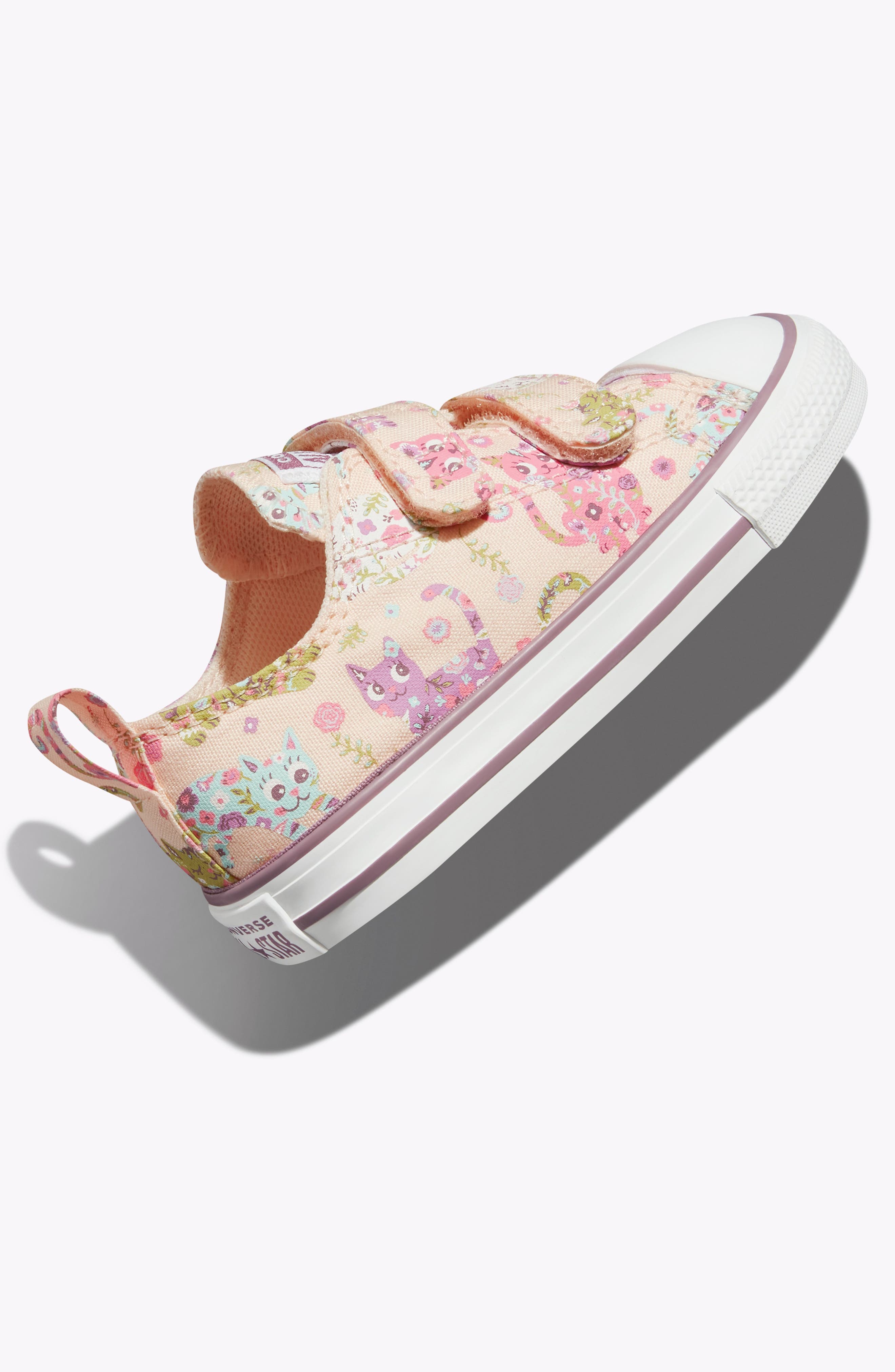 Converse Kids' Fable Canvas Sneaker, Alternate, color, Fable Pink/ Grape Fizz/ White