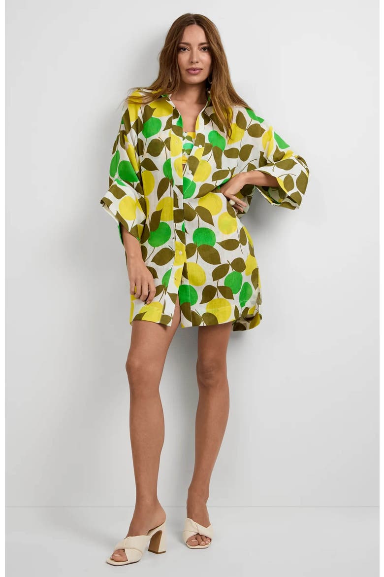 Opponent Limone Print Dress, Main, color, Limone Print