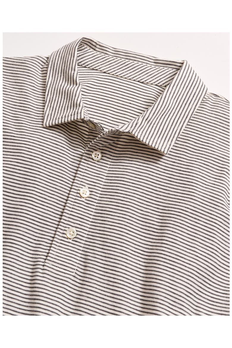 Pensacolo Stripe Polo, Alternate, color, TINTED WHITE/ BLACK
