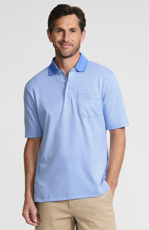 Short Sleeve Cotton Supima Polo Shirt with Pocket