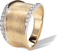 Marco Bicego Lunaria 18K Yellow Gold & Diamond Small Ring