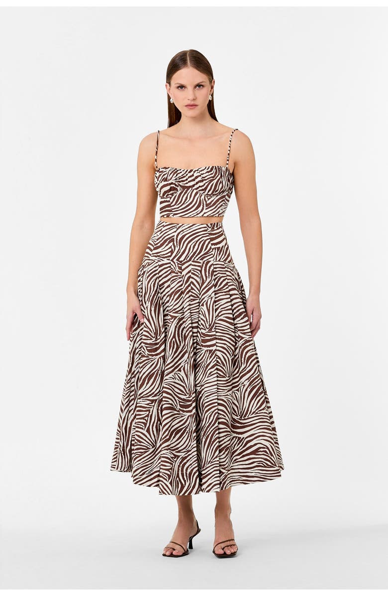 NICHOLAS Yasmin Skirt, Main, color, Striata Print