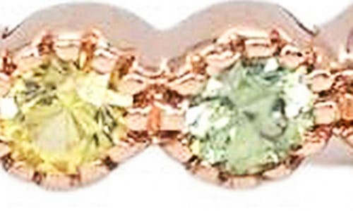 Sethi Couture Rainbow Sapphire Ring In Rose Gold