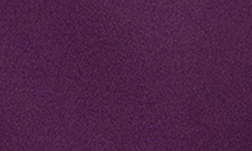 Xscape Evenings Ruffle One-shoulder Scuba Knit Gown In Purple