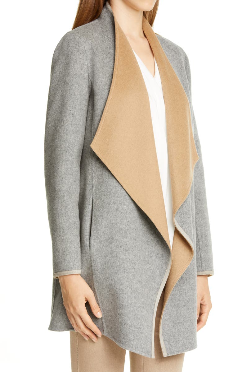 Lafayette 148 New York Valasca Reversible Wool & Cashmere Jacket, Alternate, color, 