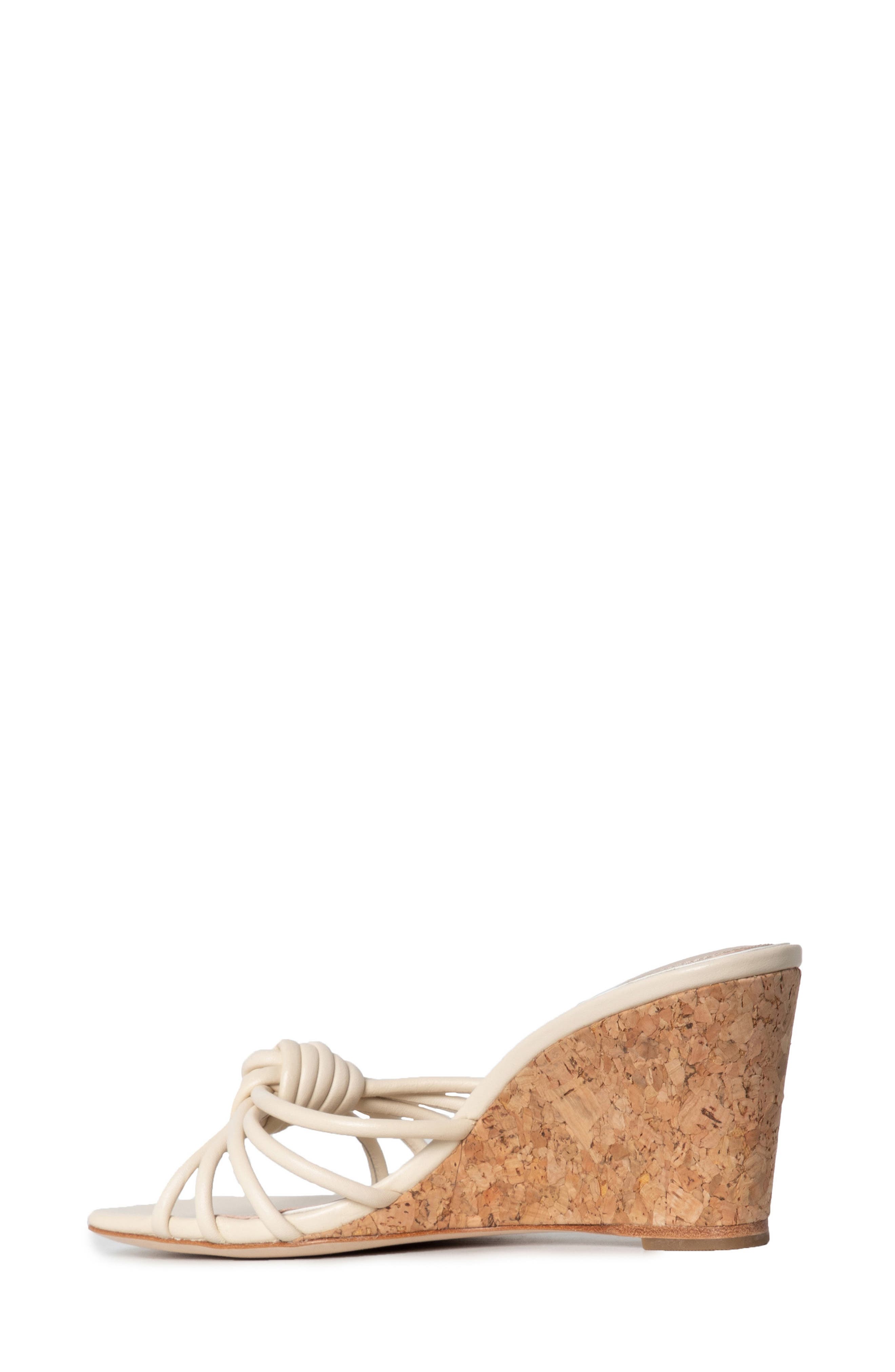 PAIGE Sydney Wedge Sandal, Alternate, color, Bone