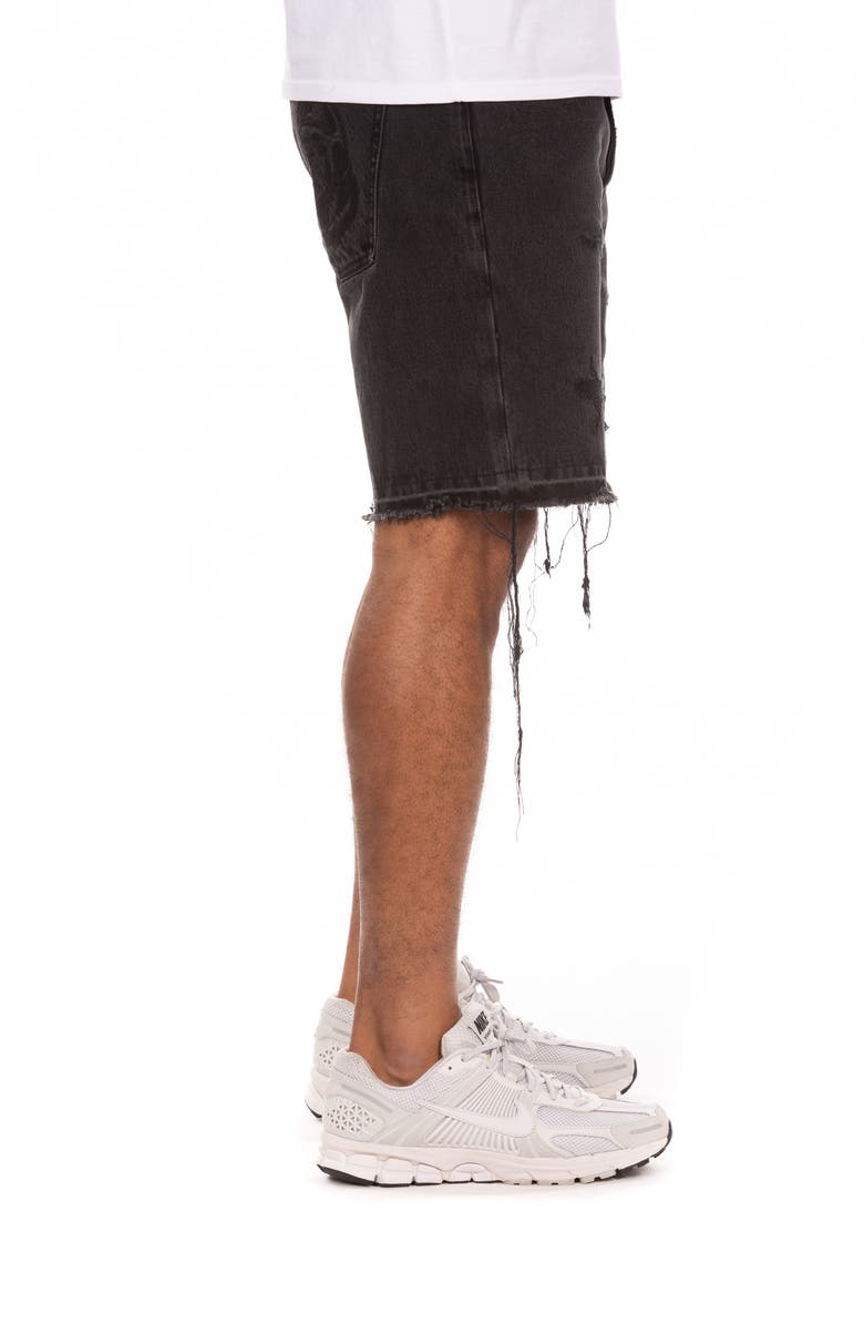 Billionaire Boys Club BB Evo Cutoff Denim Shorts, Alternate, color, Dark Hive
