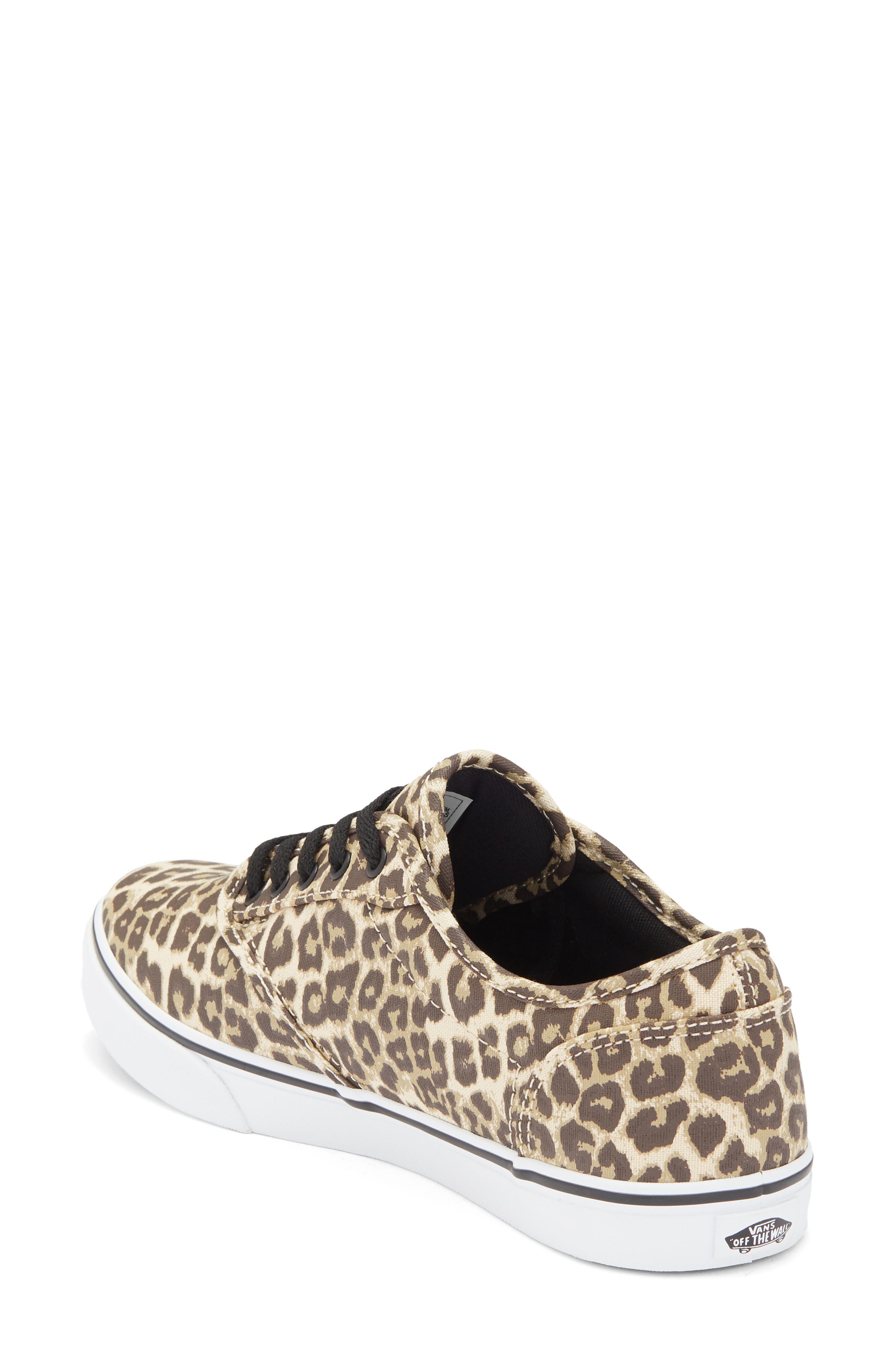 Vans Atwood Canvas Sneaker, Alternate, color, Leopard Black