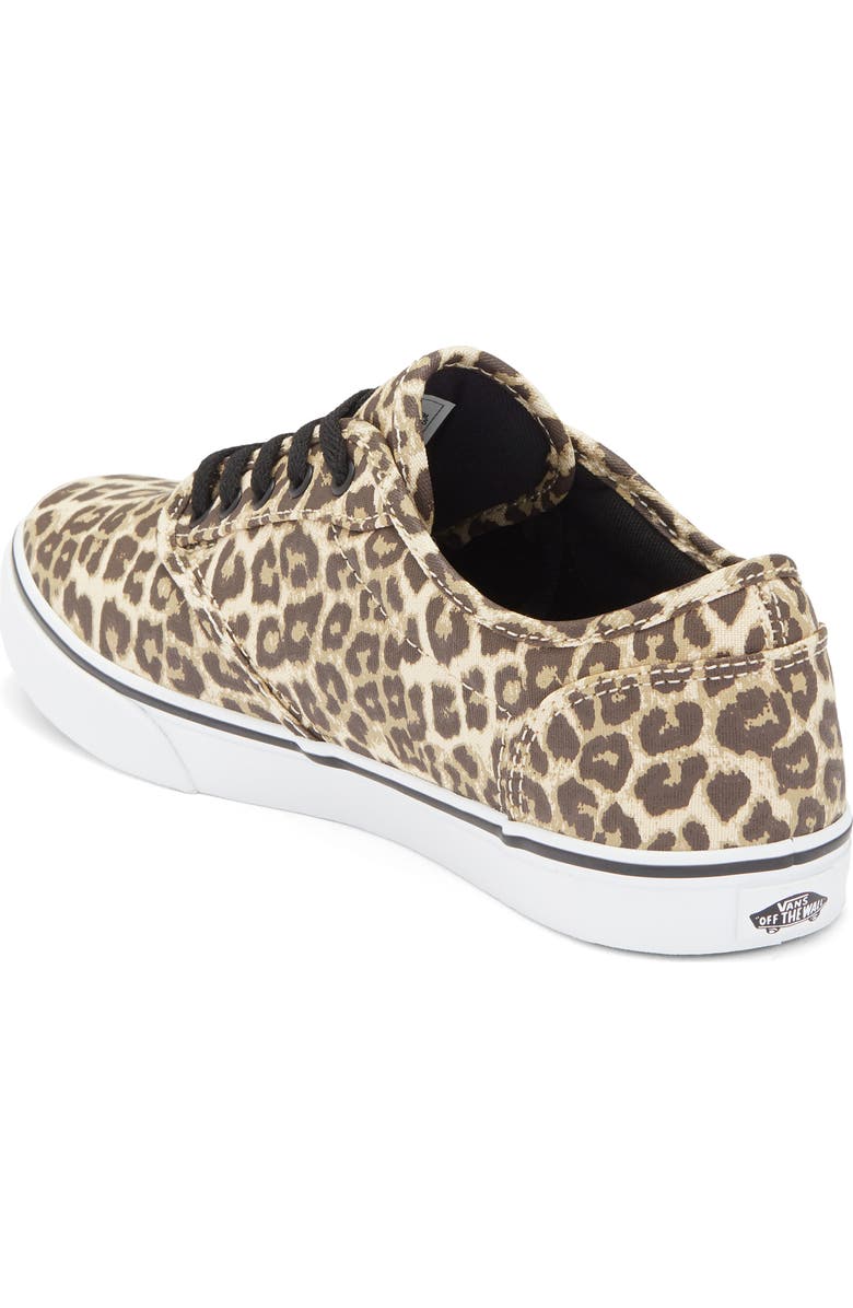 Vans Atwood Canvas Sneaker, Alternate, color, Leopard Black