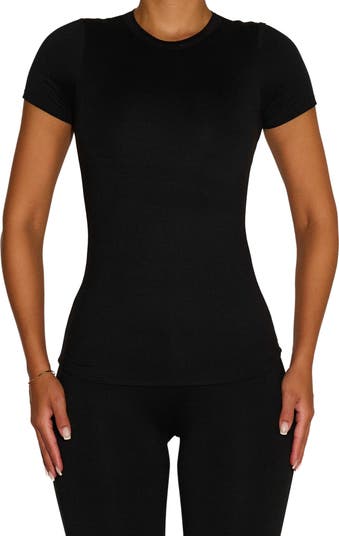 Bare Short Sleeve Crew Top