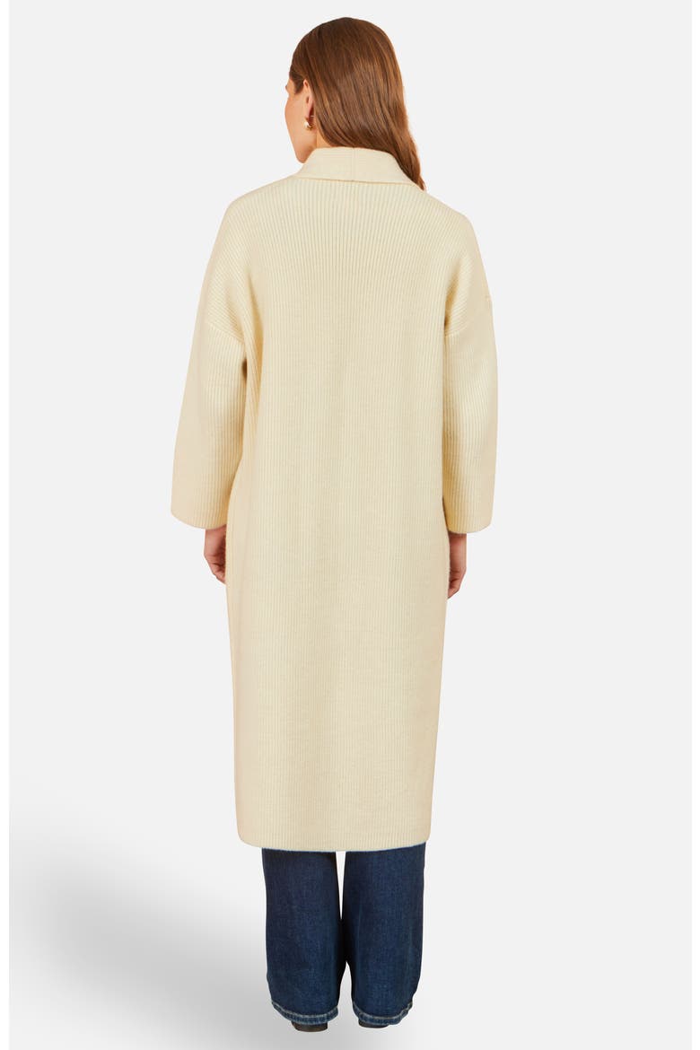 Long Sleeve Knitted Maxi Cardigan, Alternate, color, Ivory