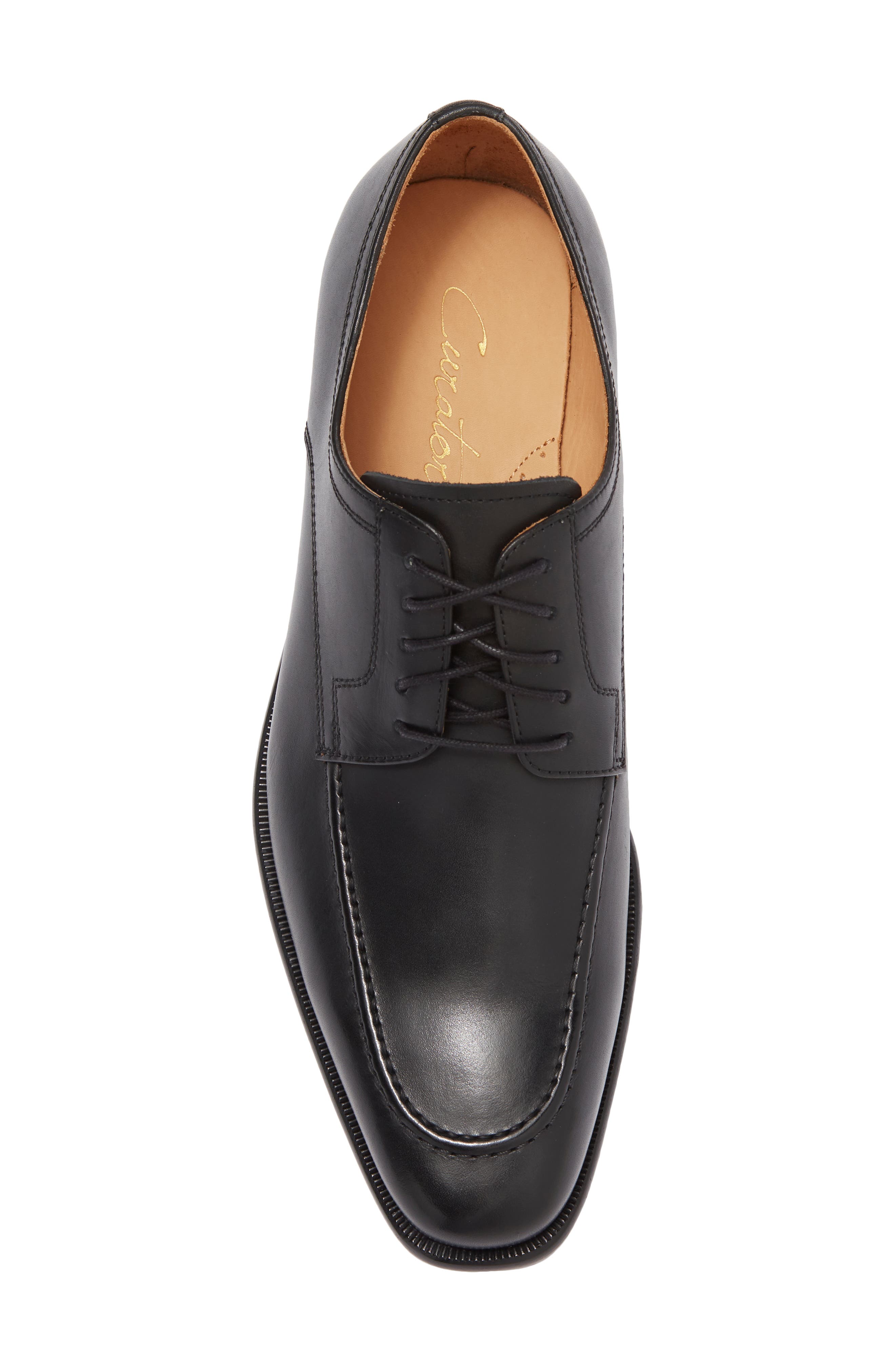 Men\'s Curatore Lecce Apron Toe Leather Derby Size 10 in Caffe Modern Brown Apron-Toe Derby Shoes – Hollo Shoe main image 3