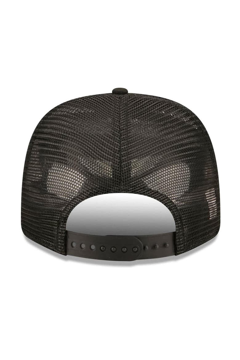 Men's New Era Black San Francisco 49ers 80th Anniversary 9SEVENTY Trucker Adjustable Hat, Alternate, color, Black