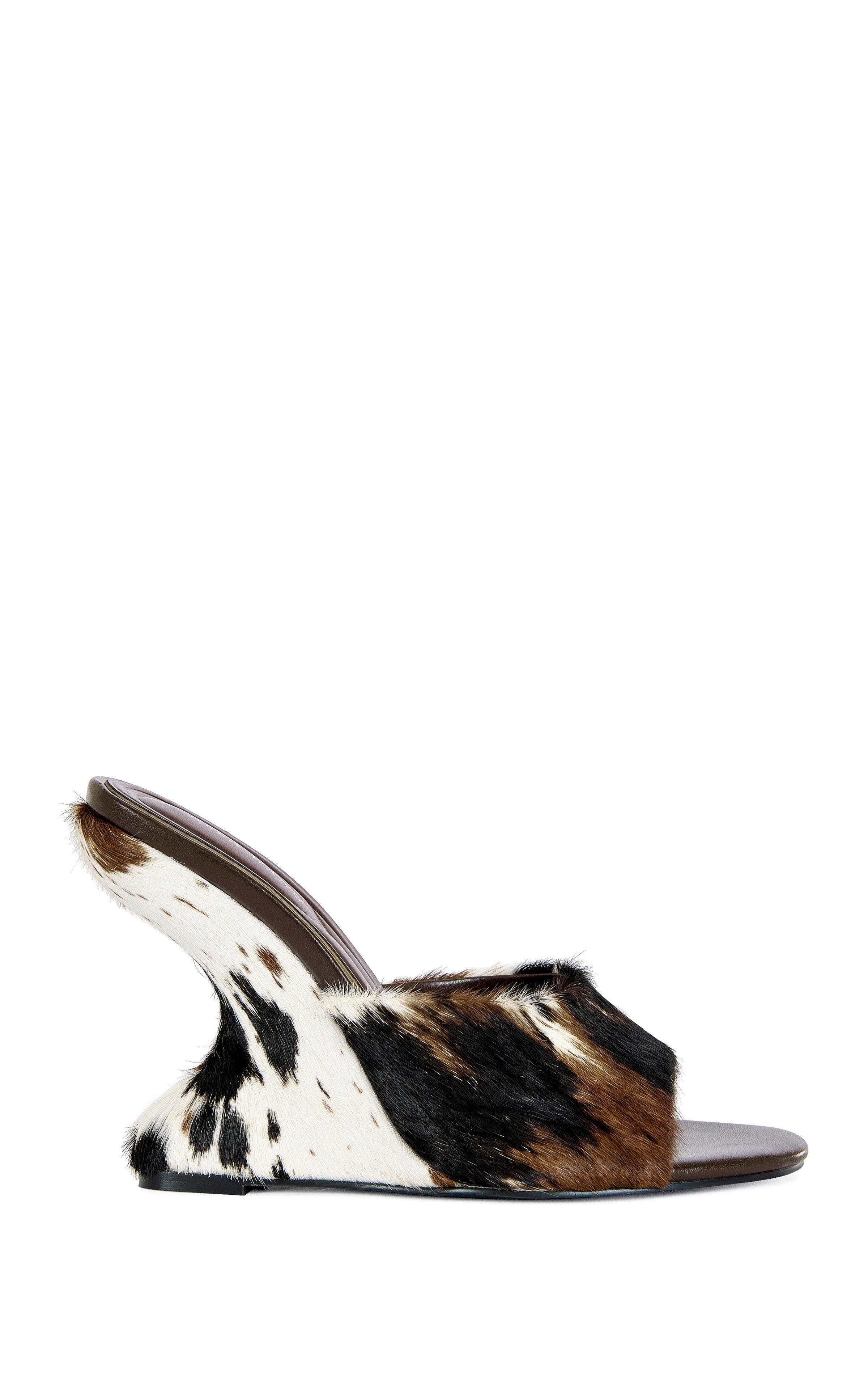 AZALEA WANG Vasa Wedge Sandal, Main, color, Cow