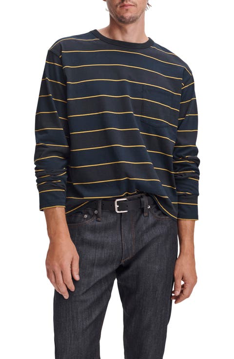Boxy Striped Long Sleeve T-Shirt