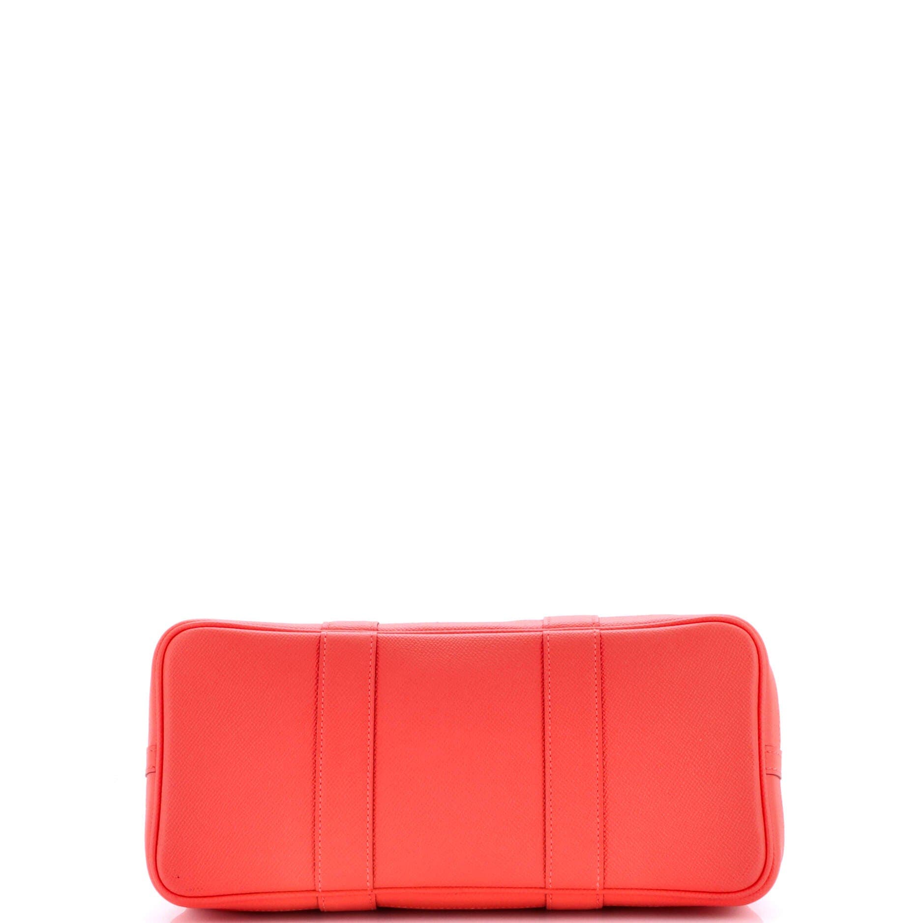 Pre-Owned Hermes Garden Party Tote Leather 30, Alternate, color, Rouge Pivoine