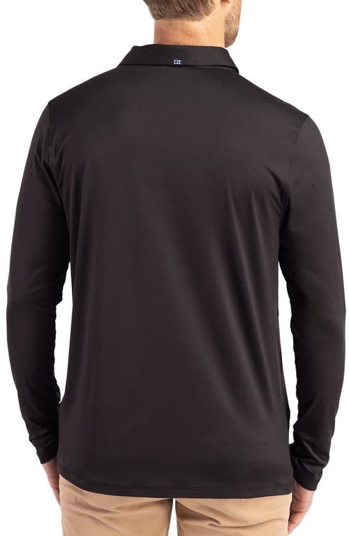 Cutter & Buck Coastline Epic Comfort Long Sleeve Polo In Black