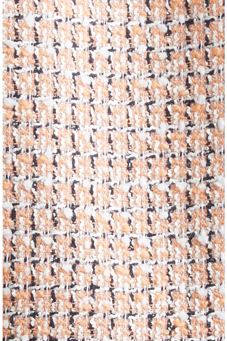 Bead Fringe Tweed Crop Vest, Alternate, color, MULTICOLOUR ORANGE BASE