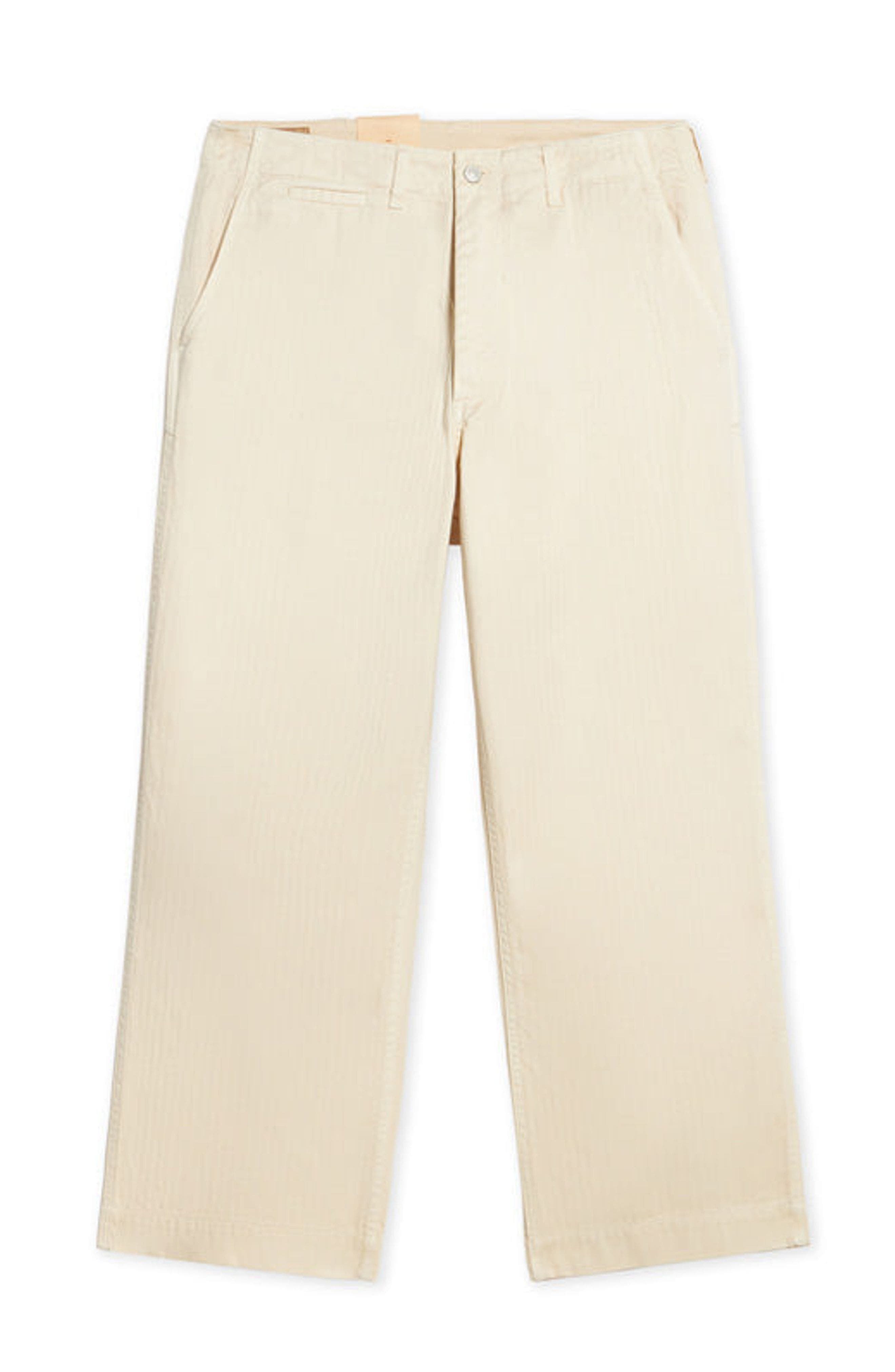 Herringbone Wide Leg Chino Pants - image 3