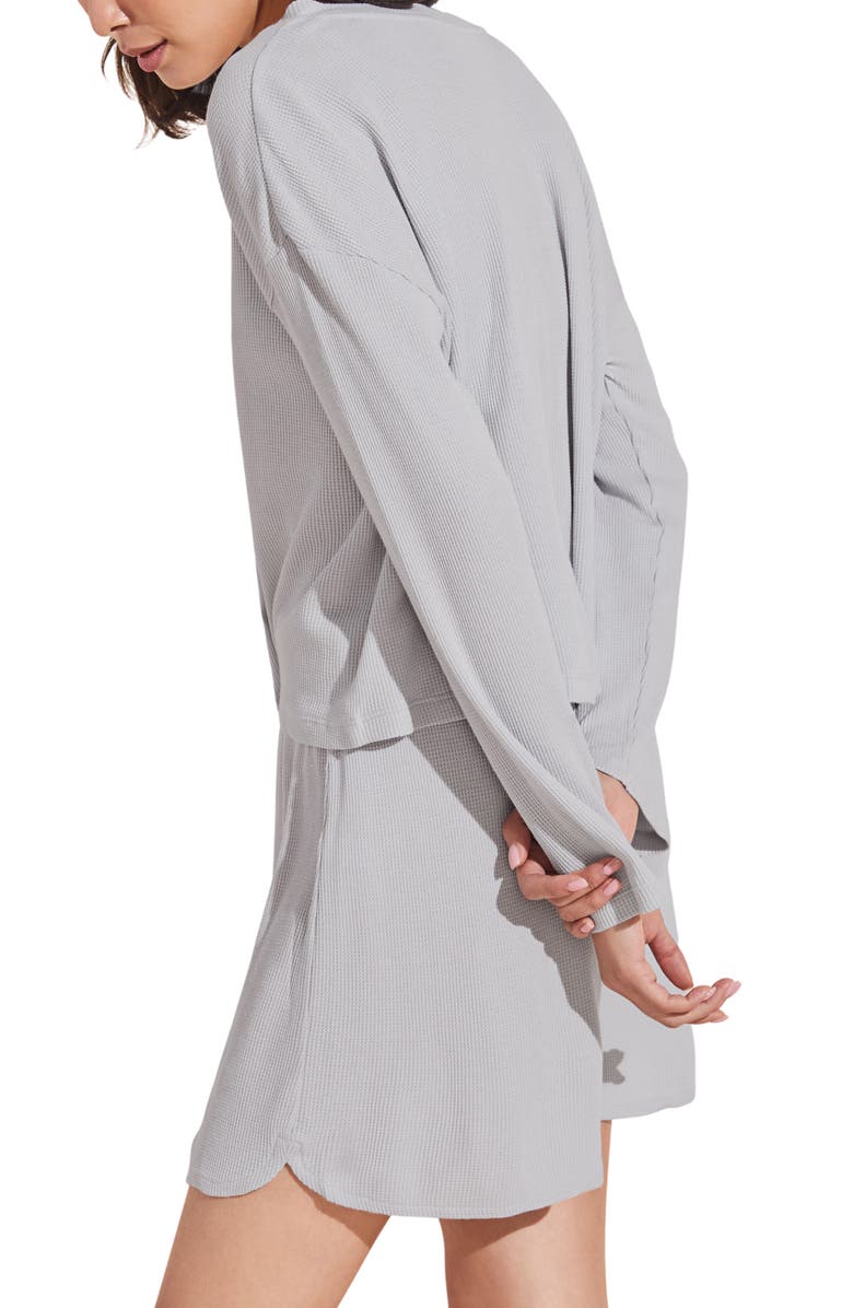 Eberjey Cozy Waffle Short Pajamas, Alternate, color,