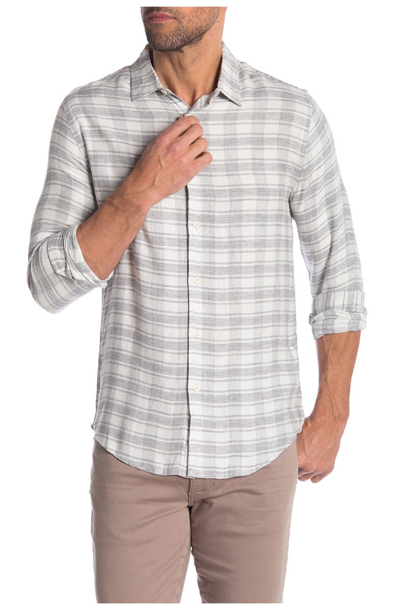 Onia Albert Plaid Slim Fit Shirt, Main, color, 