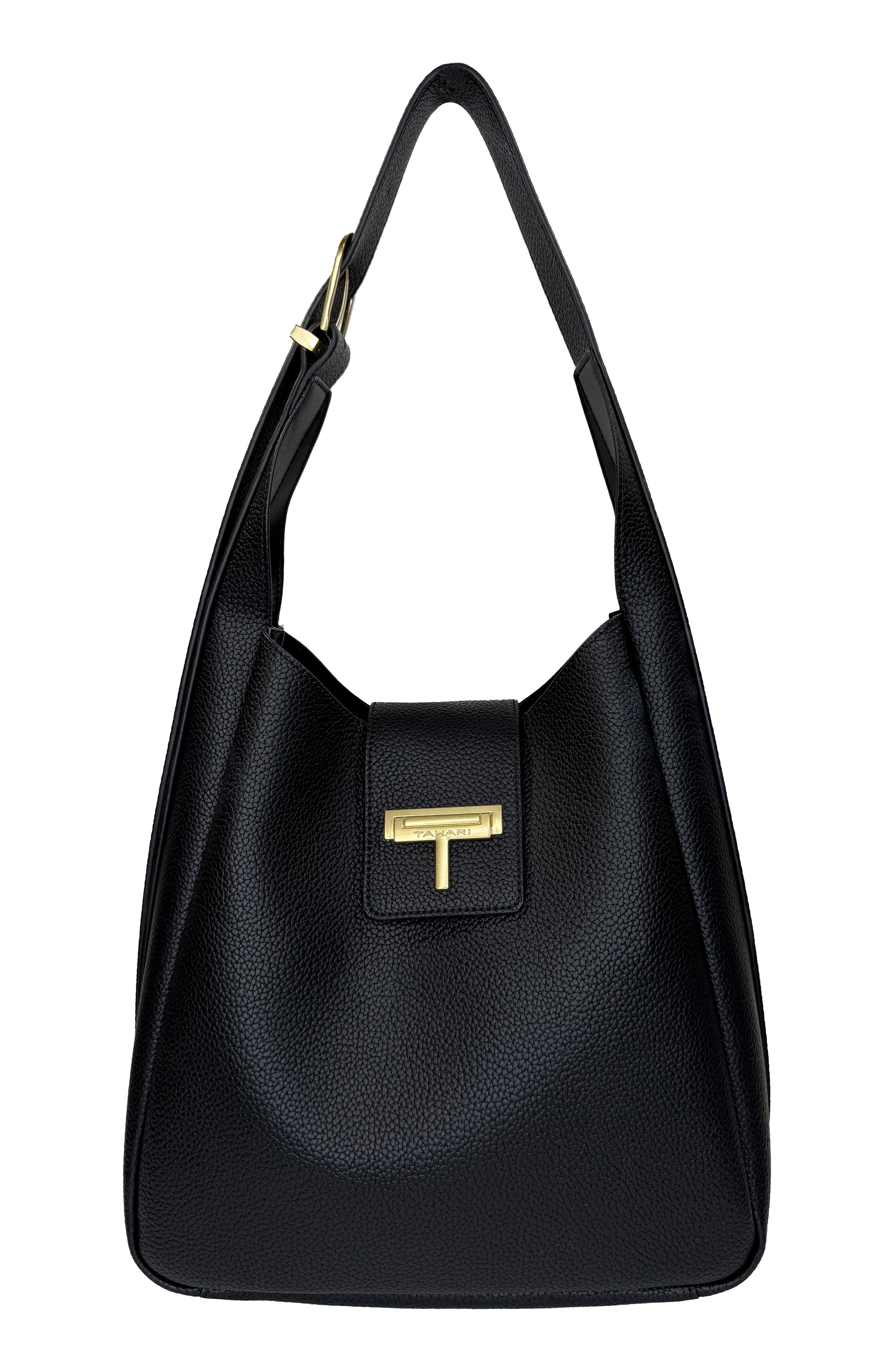 T Tahari Belt Detail Shoulder Bag, Main, color, 