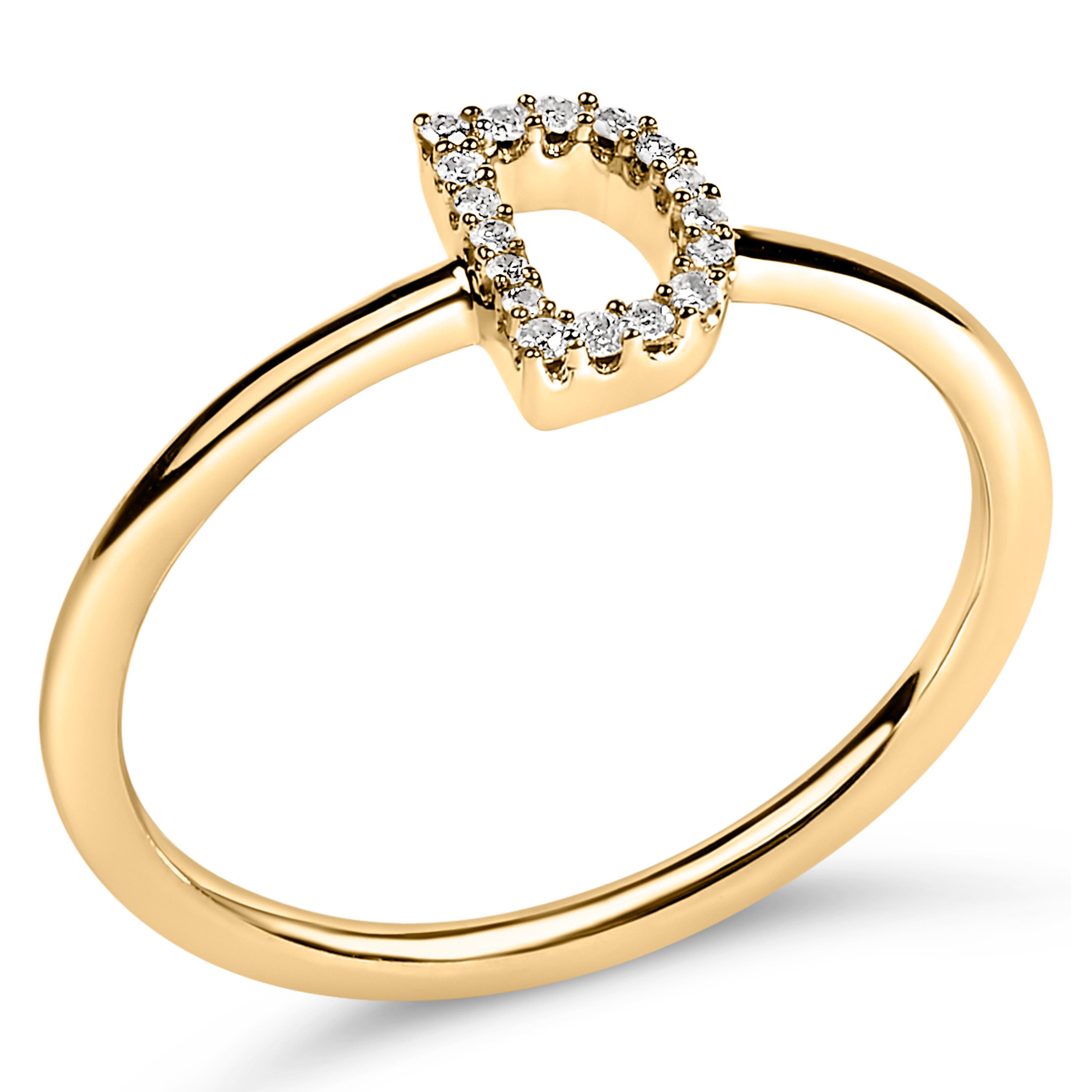 Haus of Brilliance 10K Gold Yellow Diamond Accent Initial 