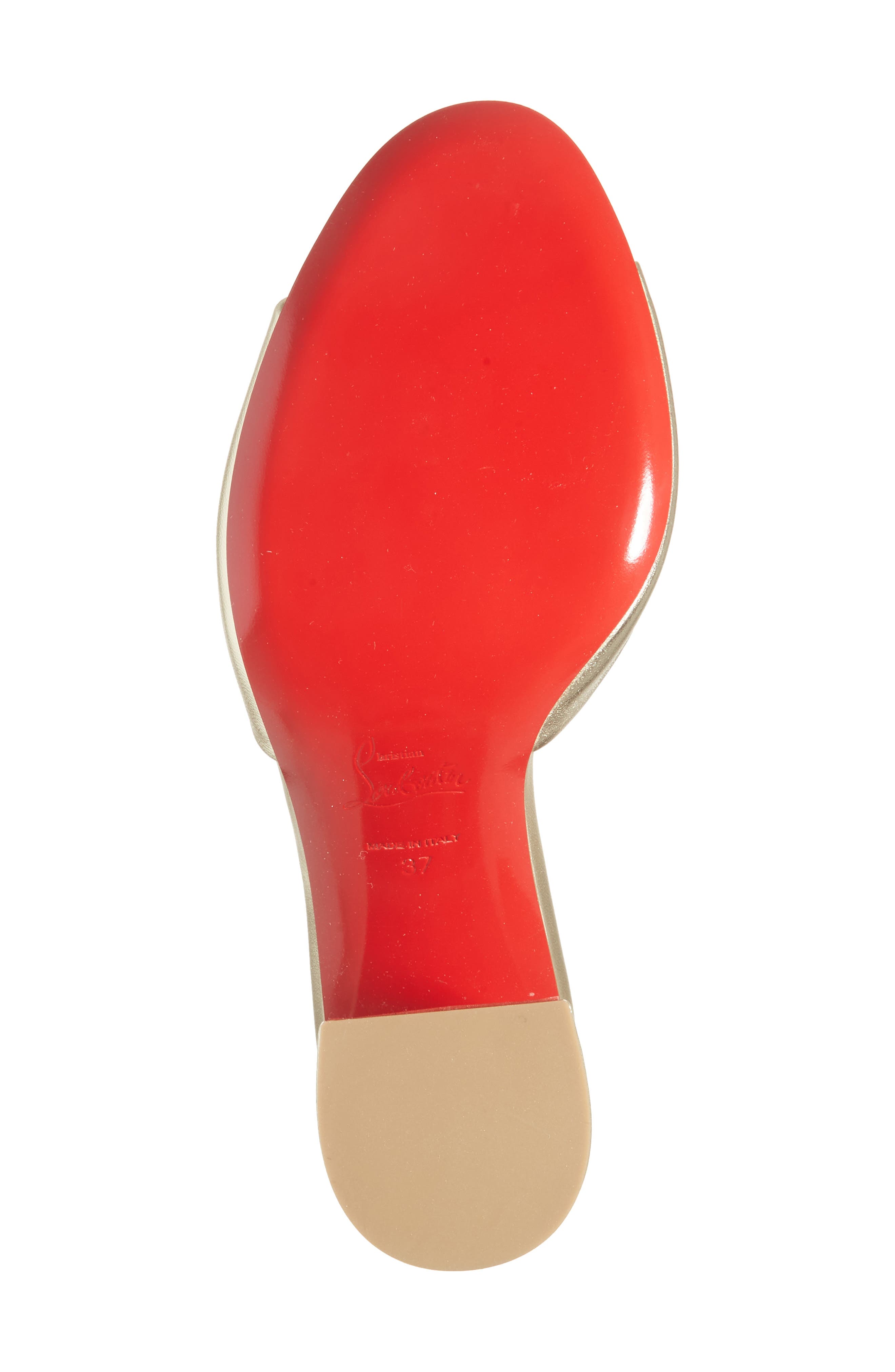 Christian Louboutin Jane Slide Sandal, Alternate, color, G306 Platine/ Lin Platine